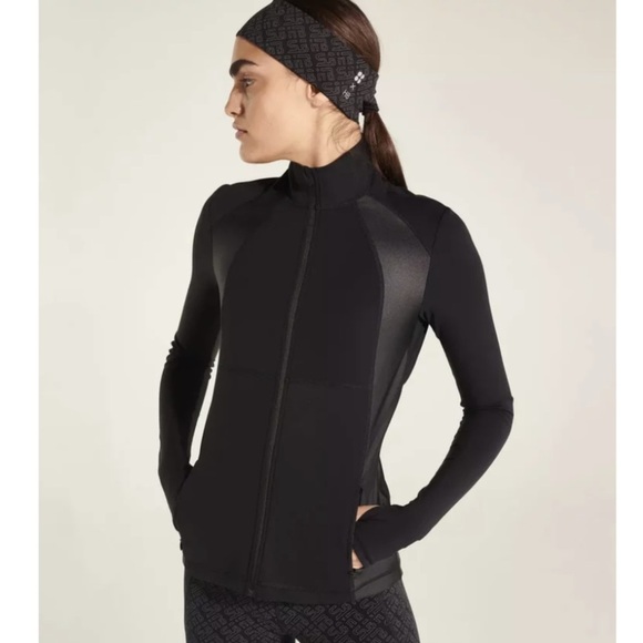 New Halle Berry x Sweaty Betty Storm High Shine Zip Through Jacket Size S - Picture 1 of 10